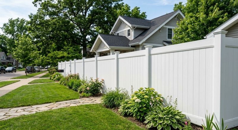 White PVC Fence Installation in Kansas City, MO