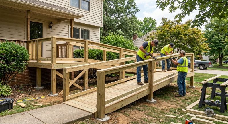 Handicap Ramp Replacement in Conroe, TX
